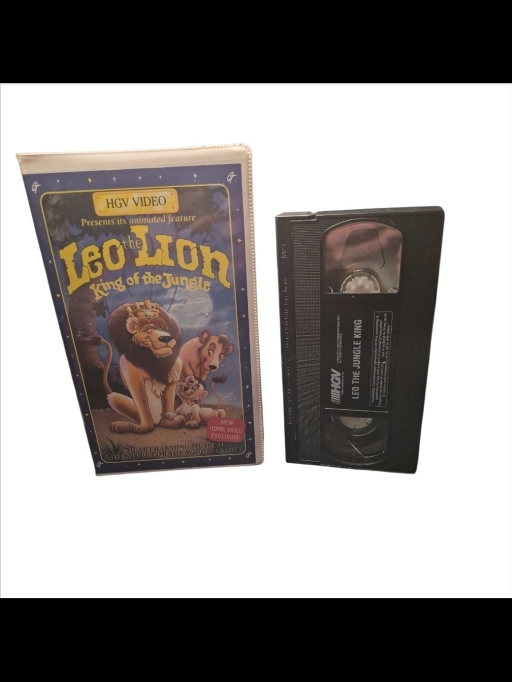 Leo the Lion: King of the Jungle VHS Tape - Black